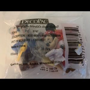 Mickey & Minnie Mouse Pirate Adventure DecoPac Cake Topper Disney New #8797